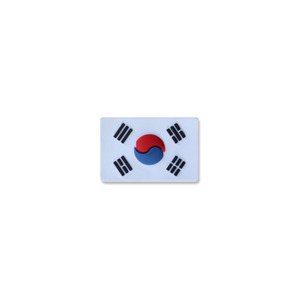 태극기_미니_Korea Flag Mini_WHITE_PVC패치_/No.0435