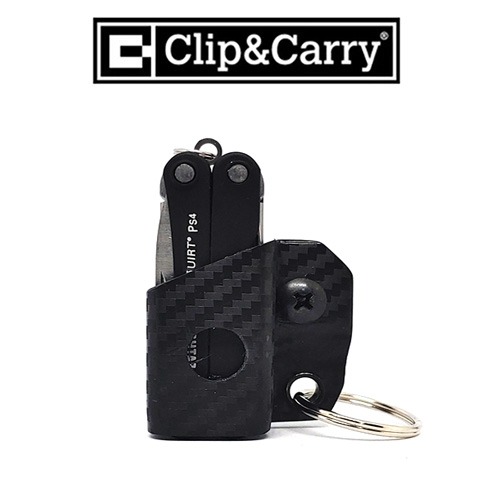 Clip&amp;Carry Kydex Keychain Sheath for Leatherman Squirt PS4, ES4 (레더맨 케이스)